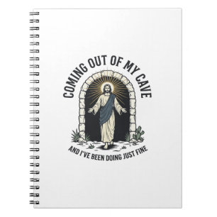 Funny Resurrection Cave Quote Vintage Engraving De Notebook