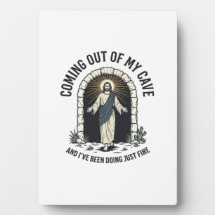 Funny Resurrection Cave Quote Vintage Engraving De Plaque