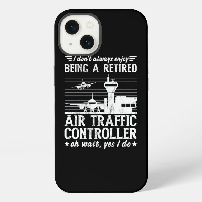Funny Retired Air Traffic Controller Radar iPhone Case (Back)