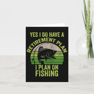 Funny Retired Fishing Shirt For Men Card