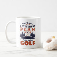 Funny Retired Golf Player Retirement Plan Golfing