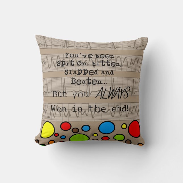 Funny Retired Medical Nap Pillow #6 (Front)