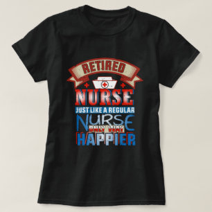 Funny retired Nurse word art T-Shirt