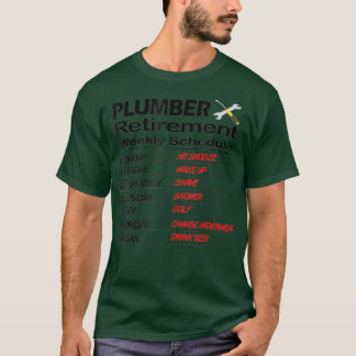 Funny Retired Plumber Gift T Retirement T-Shirt