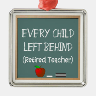 Funny Retired Teacher Christmas Ornament