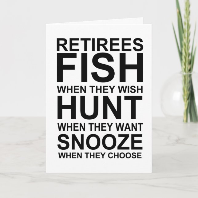 funny retiree card (Front)