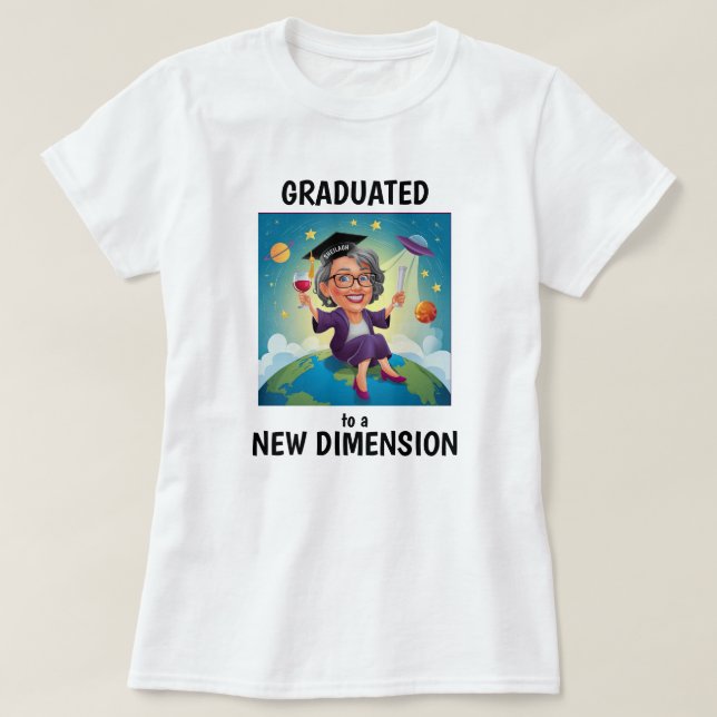 Funny Retiree Personalized T-Shirt (Design Front)