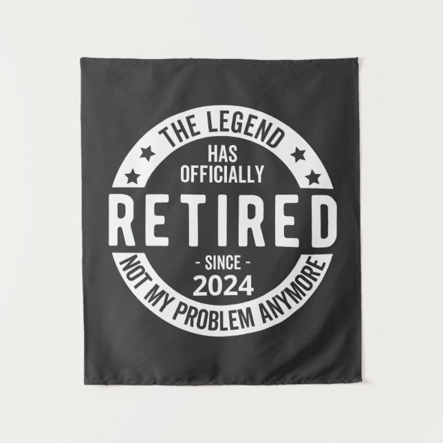 funny retirement 2024 tapestry (Front)
