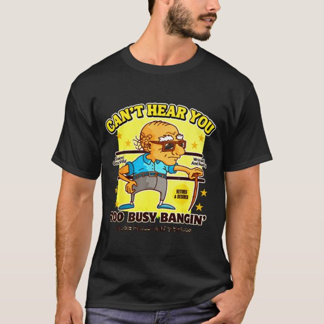 Funny Retirement Bold Inappropriate Funny Gag Gift T-Shirt (Front)