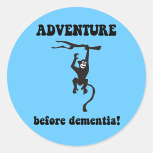 Funny retirement classic round sticker