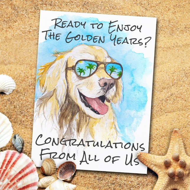    Funny Retirement Congratulations From All Of Us Postcard (Creator Uploaded)