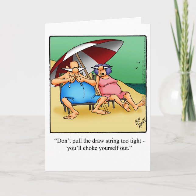 Funny Retirement Congratulations Greeting Card (Front)