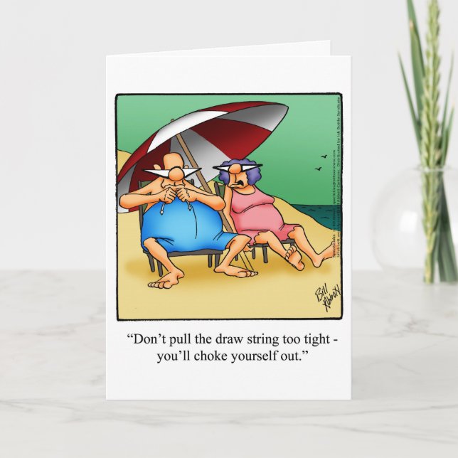 Funny Retirement Congratulations Greeting Card (Front)