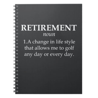 Funny Retirement Gifts For Retiree Player Dad Notebook