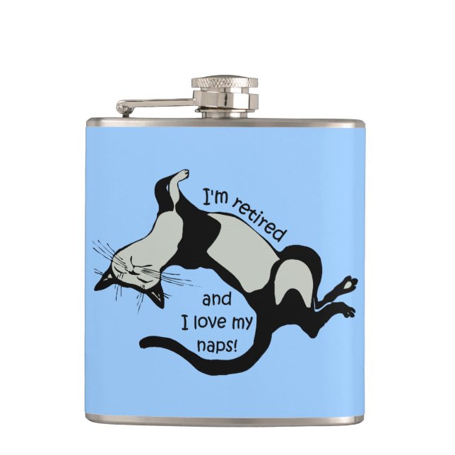funny retirement hip flask (Front)