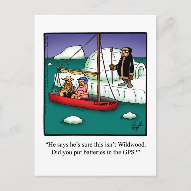 Funny Retirement Humour Postcard "Spectickles" (Front)