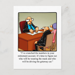 Funny Retirement Humour Postcard "Spectickles"