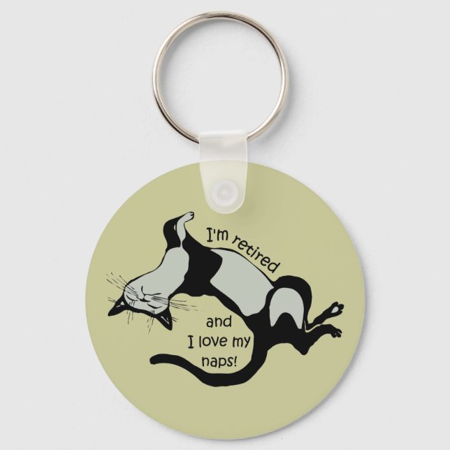 funny retirement keychain (Front)