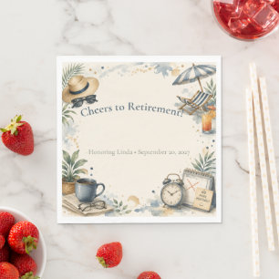 Funny Retirement Lunch Napkins
