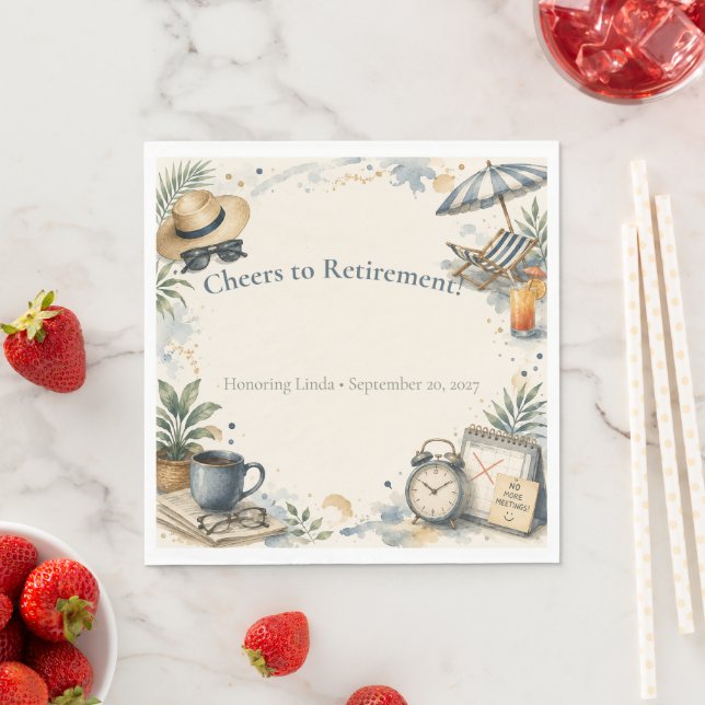 Funny Retirement Lunch Napkins (Insitu)