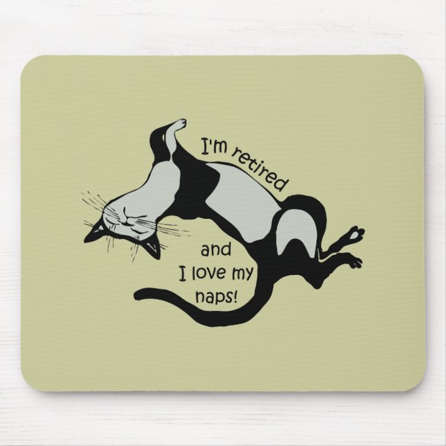 funny retirement mouse pad (Front)