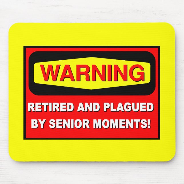Funny retirement mouse pad (Front)