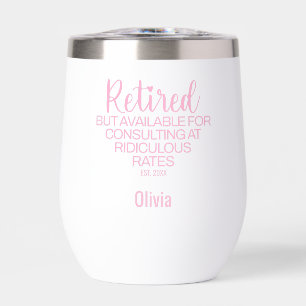 Funny Retirement Party Gift Powder Pink