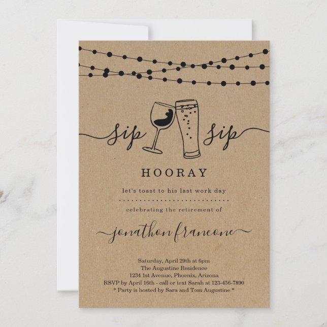 Funny Retirement Party Invitation (Front)