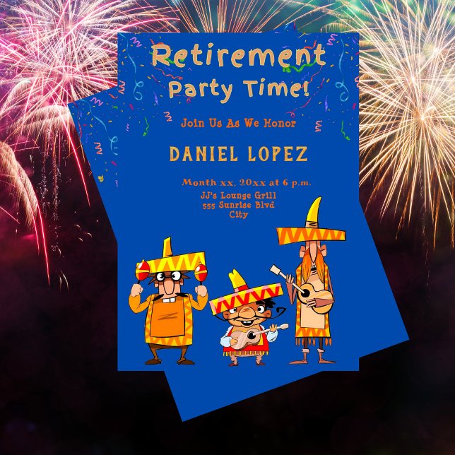 Funny Retirement Party Invitation Fiesta (Funny Retirement Party Invitation Fiesta)