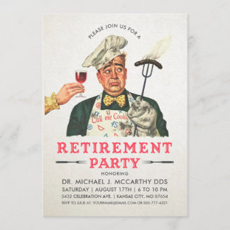 Funny Retirement Party Invitations | Vintage