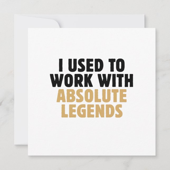 Funny Retirement Present for Colleague Boss Invitation (Front)