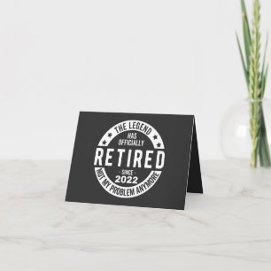 funny retirement, retired, retired firefighter, re card