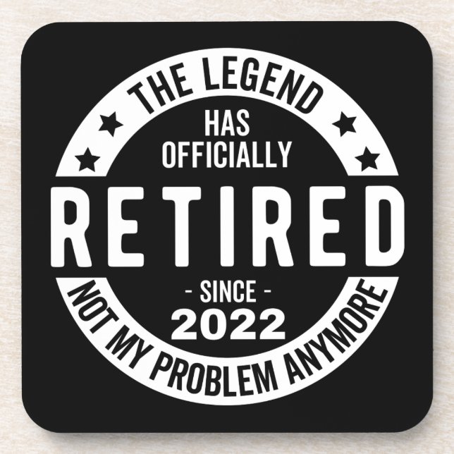 funny retirement, retired, retired firefighter, re coaster (Front)