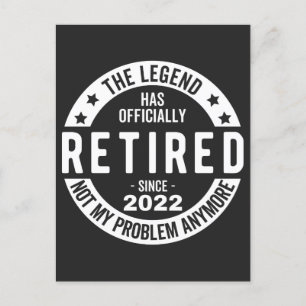 funny retirement, retired, retired firefighter, re holiday postcard