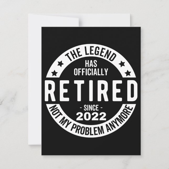 funny retirement, retired, retired firefighter, re save the date (Front)