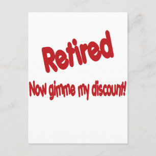 Funny Retirement Saying Postcard