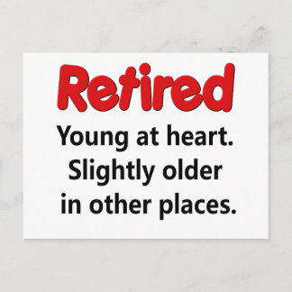 Funny Retirement Saying Postcard