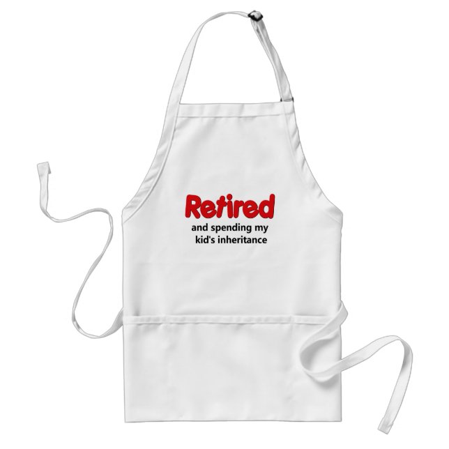 Funny Retirement Saying Standard Apron (Front)