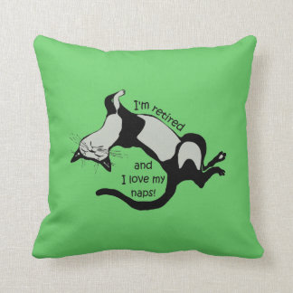 funny retirement throw pillow