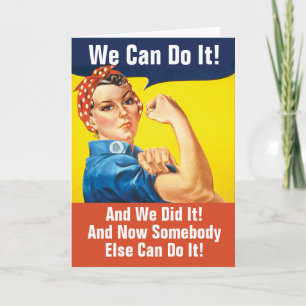 Funny Retirement We Can Do It and We Did Card