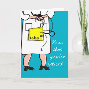Funny Retraité Nurse Carte de voeux #3