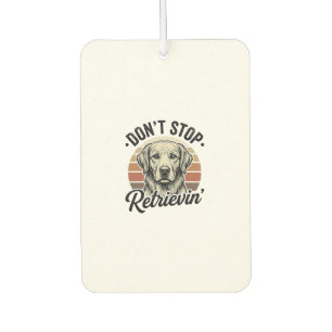 Funny Retriever Dog Vintage Engraving Graphic Tee_ Air Freshener