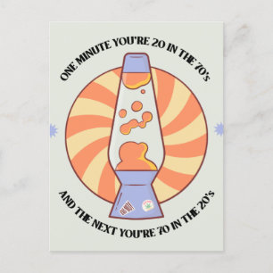 Funny Retro 70's  Postcard