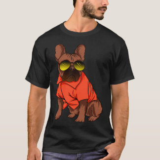 Funny Retro 90s French Bulldog Dog Lover Gift T-Shirt