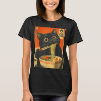Funny Retro Anime Cat Ramen Japanese Cat Graphic A
