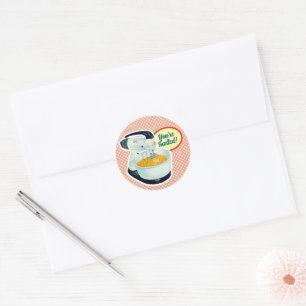 Funny Retro Appliances Bridal Shower Stickers