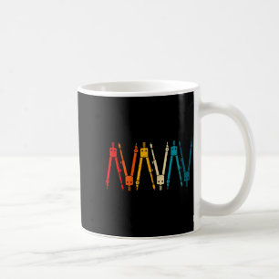 Funny Retro Architect Comp Rainbow Design  Coffee Mug