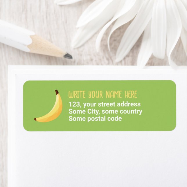 Funny Retro Banana Party Favours Puns Editable (Insitu)