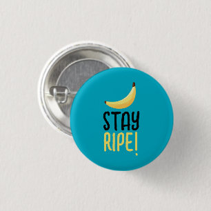Funny Retro Banana Party Favours Puns Editable 1 Inch Round Button