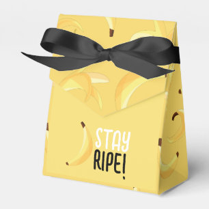 Funny Retro Banana Party Favours Puns Editable Favor Box